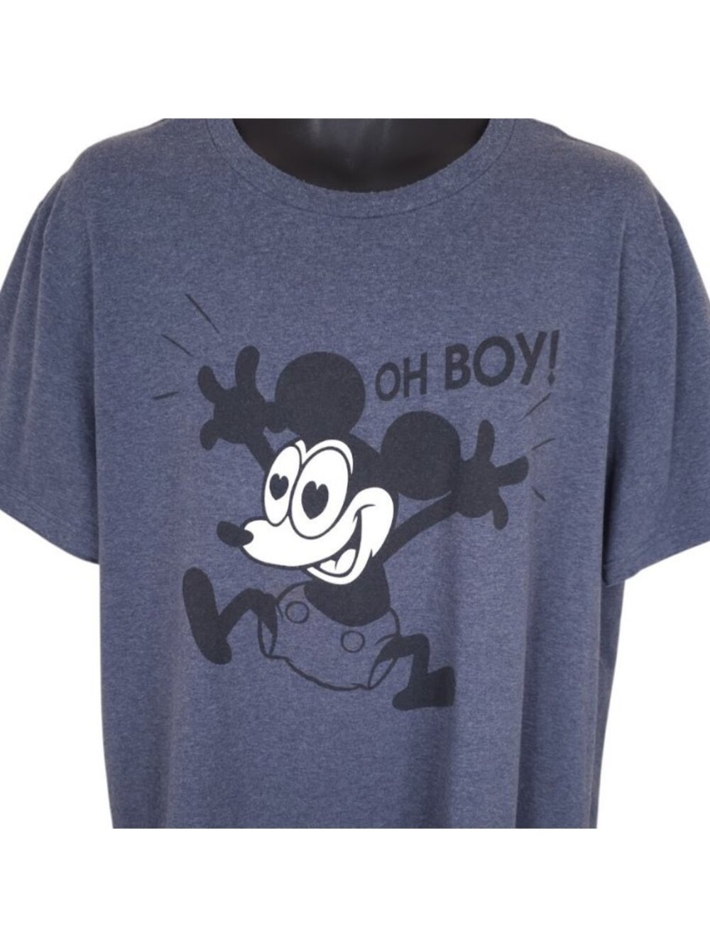 Mickey Mouse T Shirt Mens Size XL Blue Walt Disney Oh Boy Heart Eyes